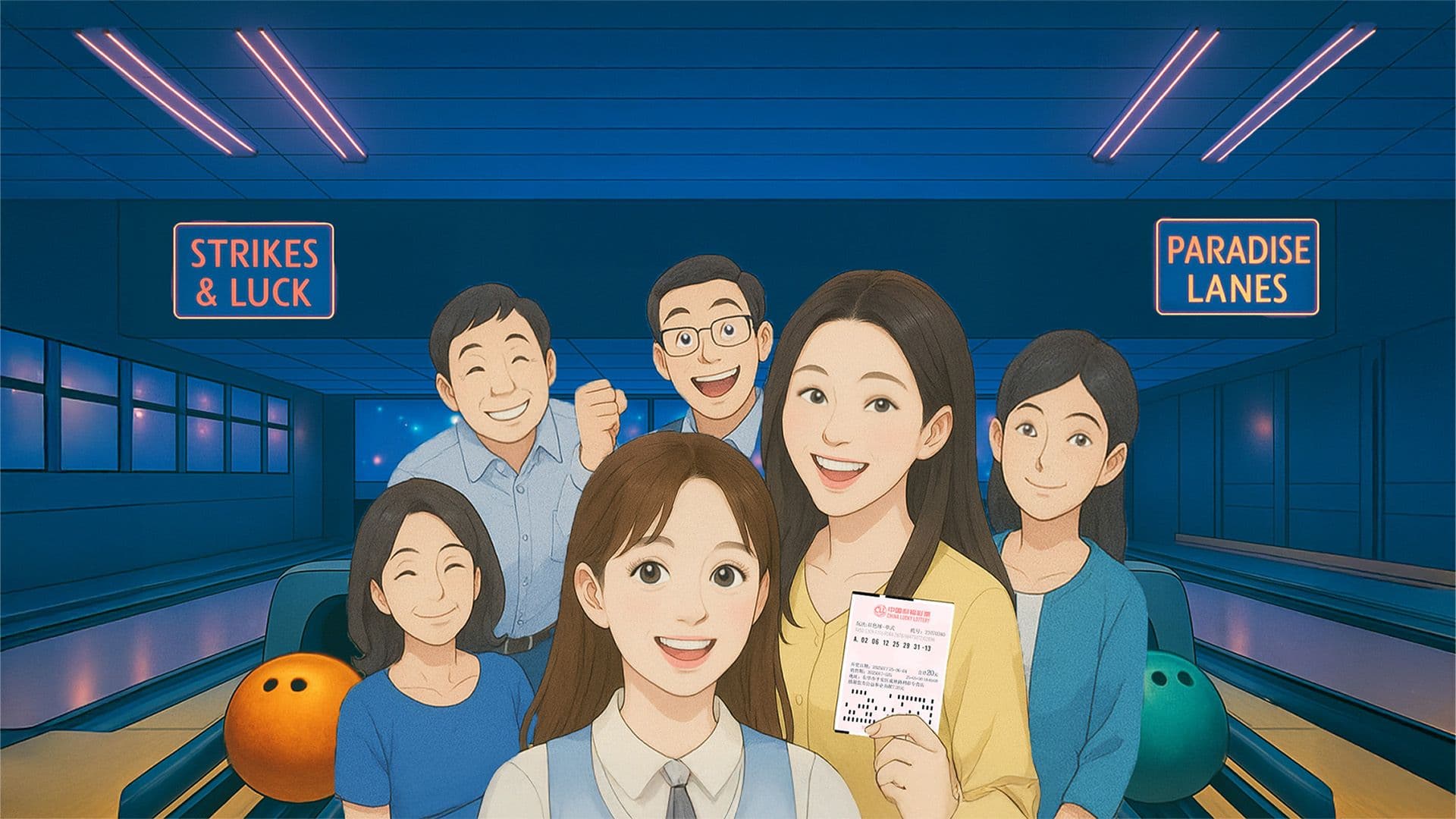 The Lucky Draw backdrop